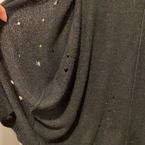 Express Distressed Oversized Holey Cardigan EUC - Picture 6 of 15